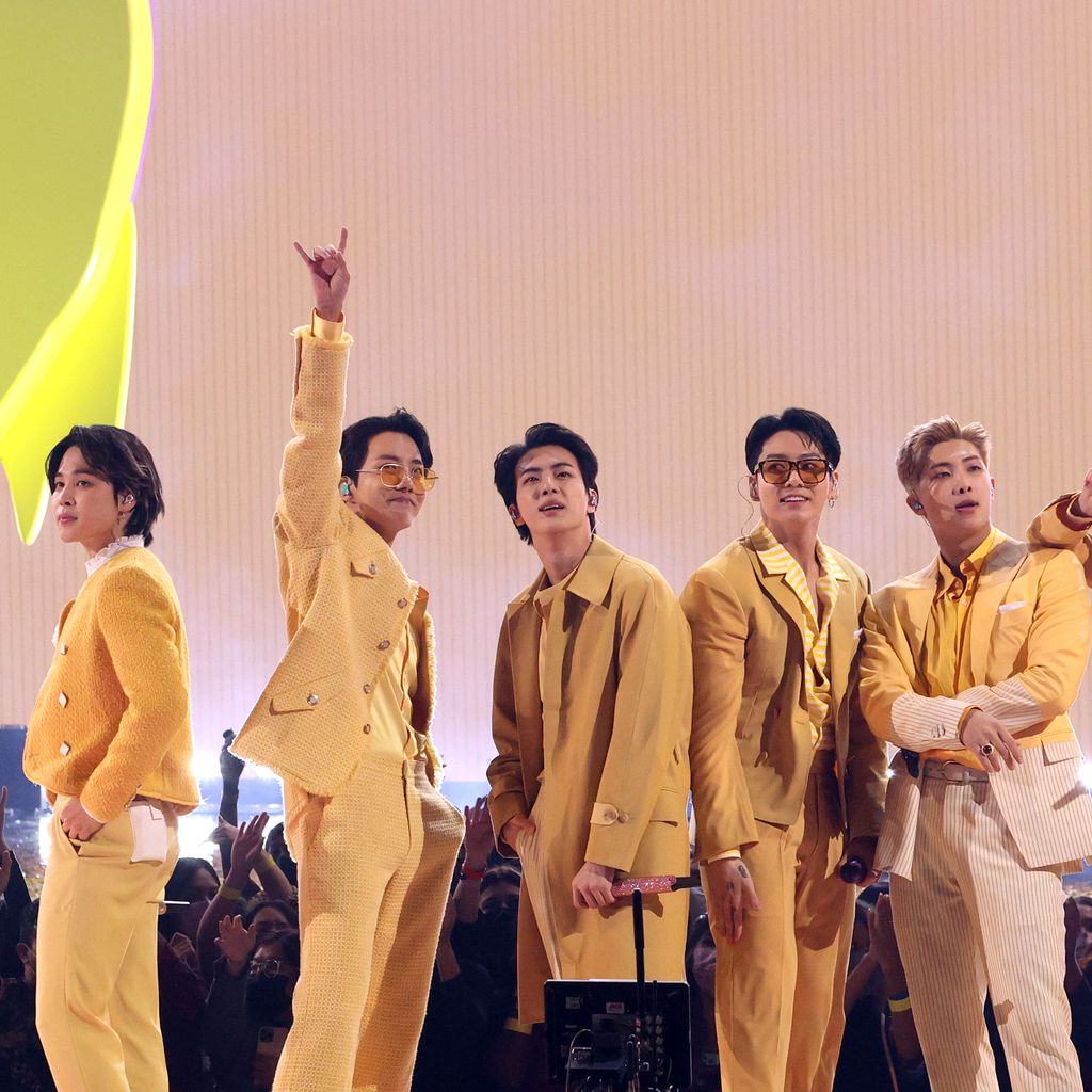 Die K-Pop-Gruppe BTS bei den American Music Awards im November 2021