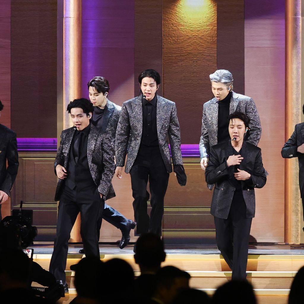 BTS bei den Grammy Awards im April 2022