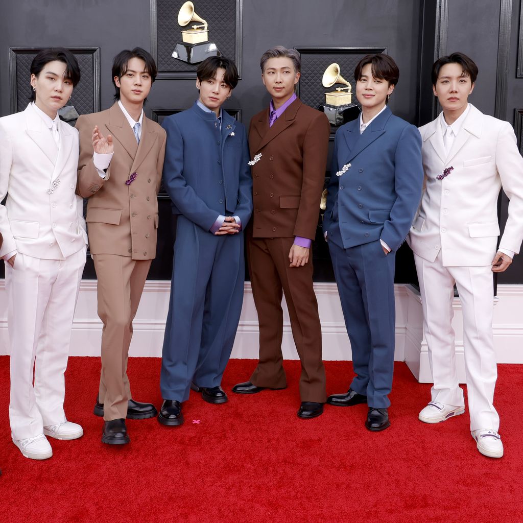 Die Band BTS bei den Grammy Awards