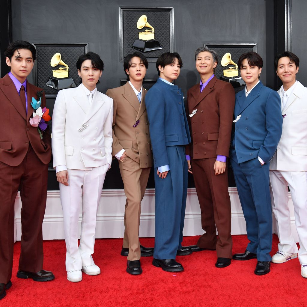 BTS bei den Grammy Awards in Las Vegas, April 2022