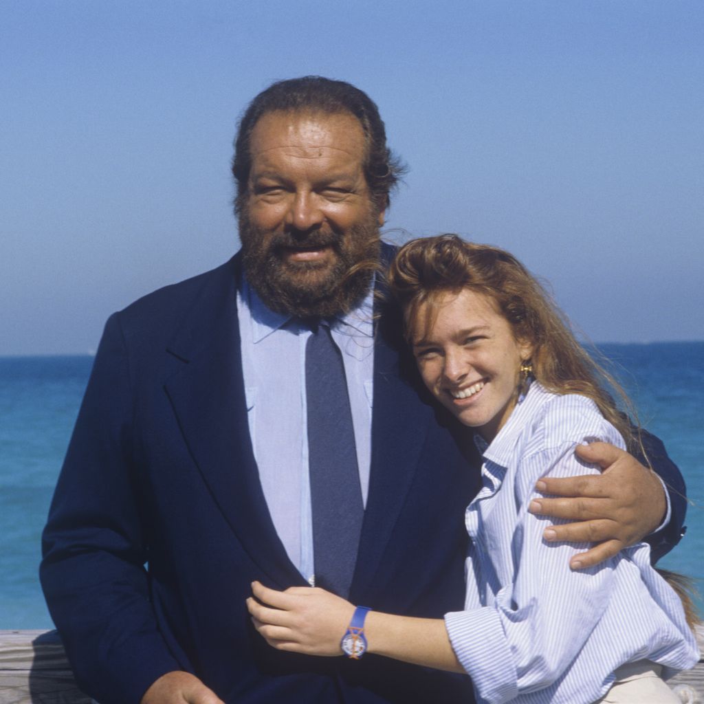 Bud Spencer und seine Tochter Diamante im Jahr 1987