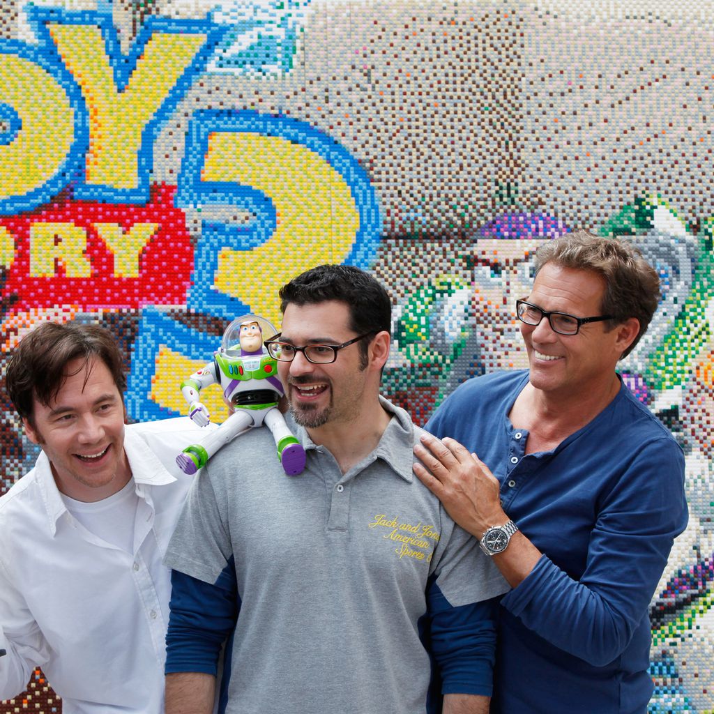 Bully Herbig, Rick Kavanian und Christian Tramitz beim Photocall für "Toy Story 3"