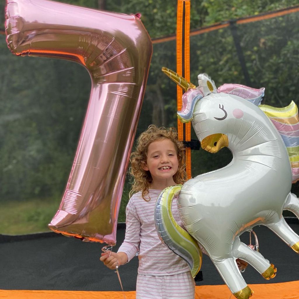Bunny Hayler an ihrem siebten Geburtstag