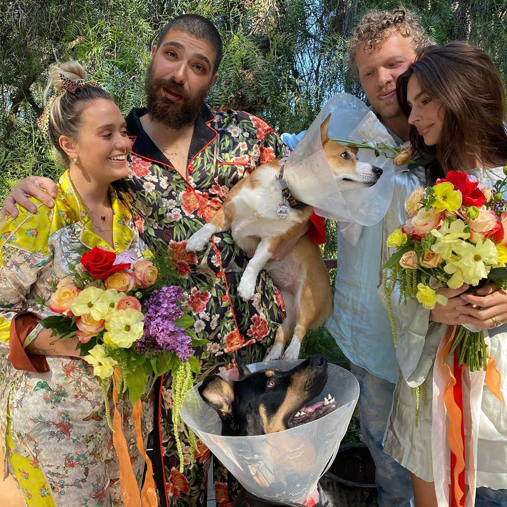Emily Ratajkowski, Caitlin King, The Fat Jew, Sebastian Bear-McClard