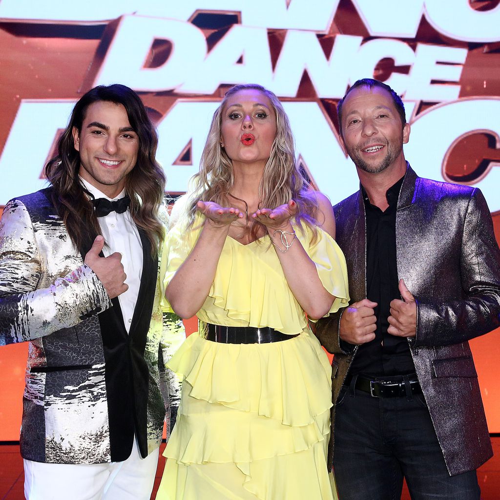 Cale Kalay, Ruth Moschner und DJ Bobo in Show 1 von "Dance Dance Dance"