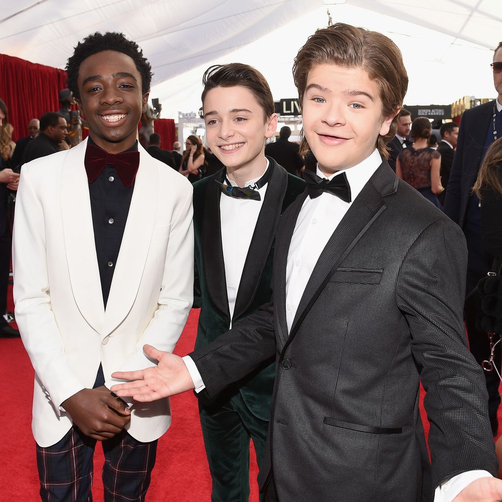 Caleb McLaughlin, Noah Schnapp und Gaten Matarazzo bei den SAG Awards 2018
