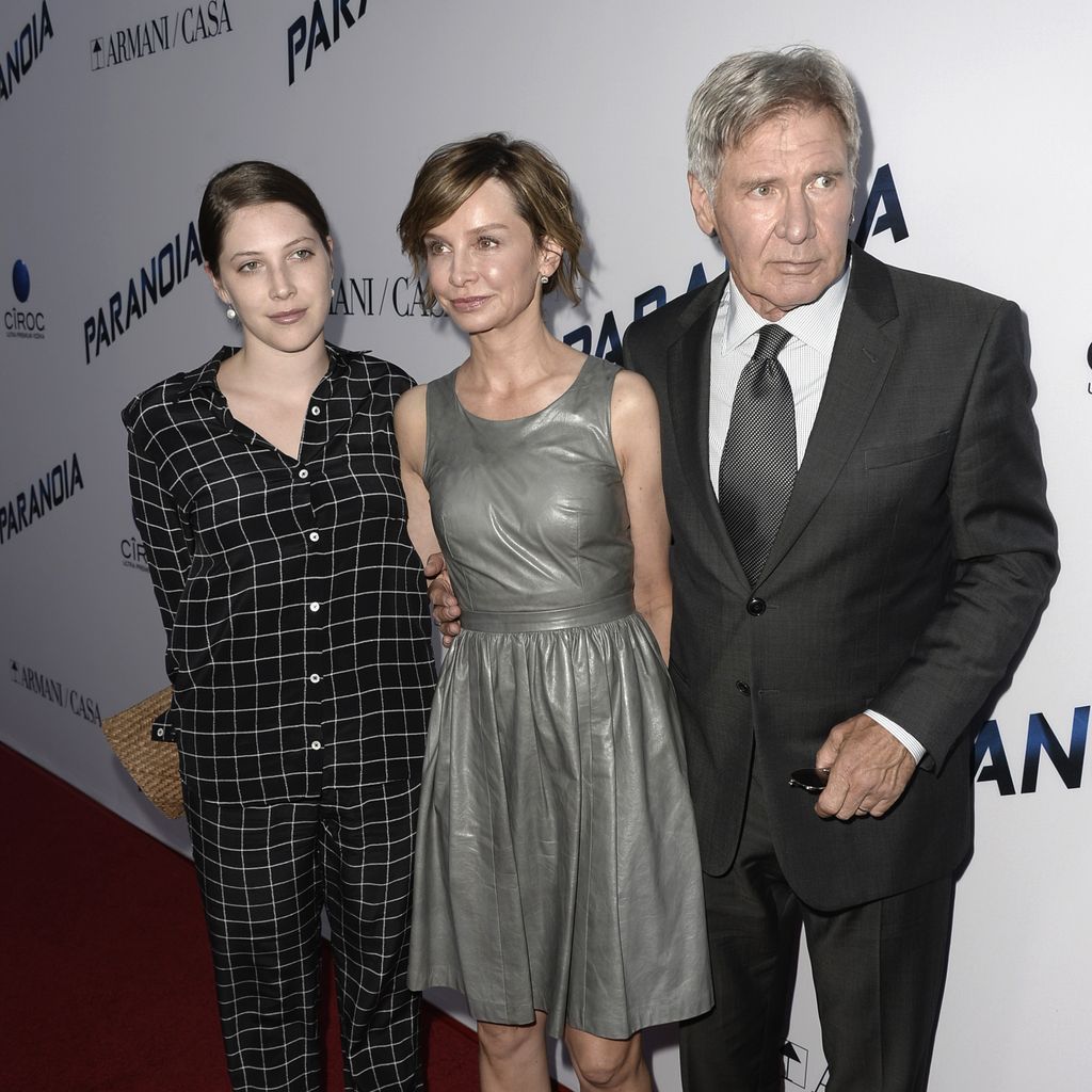 Calista Flockhart, Harrison Ford und dessen Tochter Georgia im Jahr 2013
