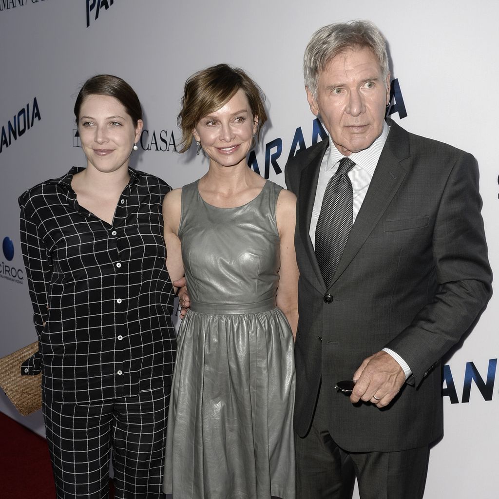 Calista Flockhart, Harrison Ford und dessen Tochter Georgia im Jahr 2013