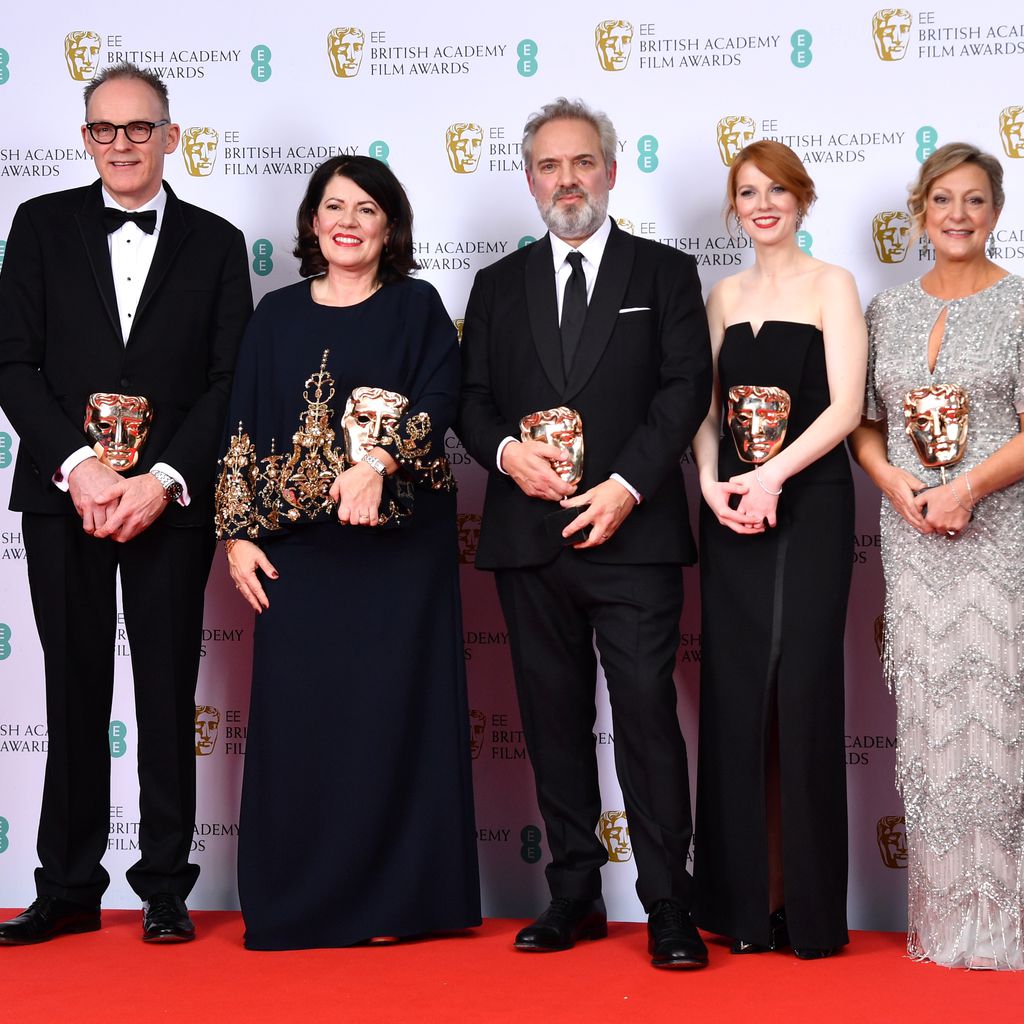 Callum McDougall, Dame Pippa Harris, Sir Sam Mendes, Krysty Wilson-Cairns und Jayne-Ann Tenggren