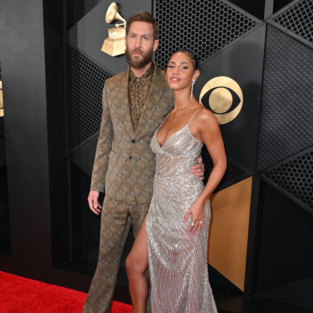 Calvin Harris und Vick Hope im Februar 2024