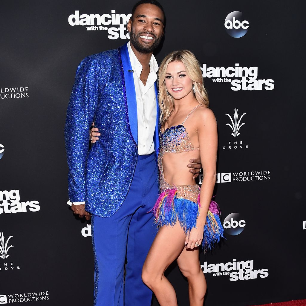 Calvin Johnson und Profi-Tänzerin Lindsay Arnold beim Finale von "Dancing with the Stars"