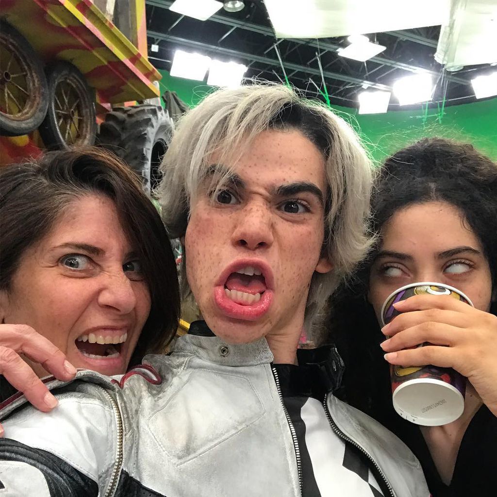 Cameron Boyce mit seiner Mutter und Schwester