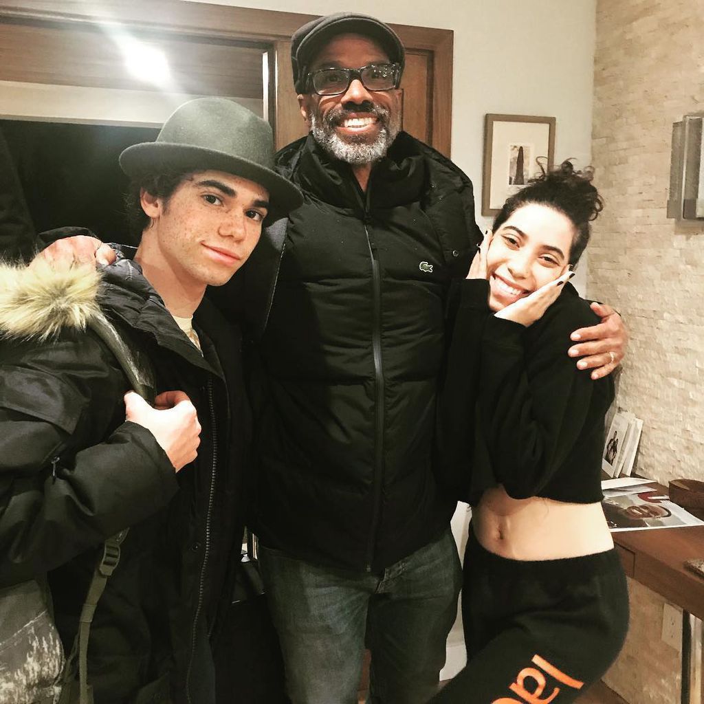 Cameron Boyce mit Vater Victor und Schwester Maya