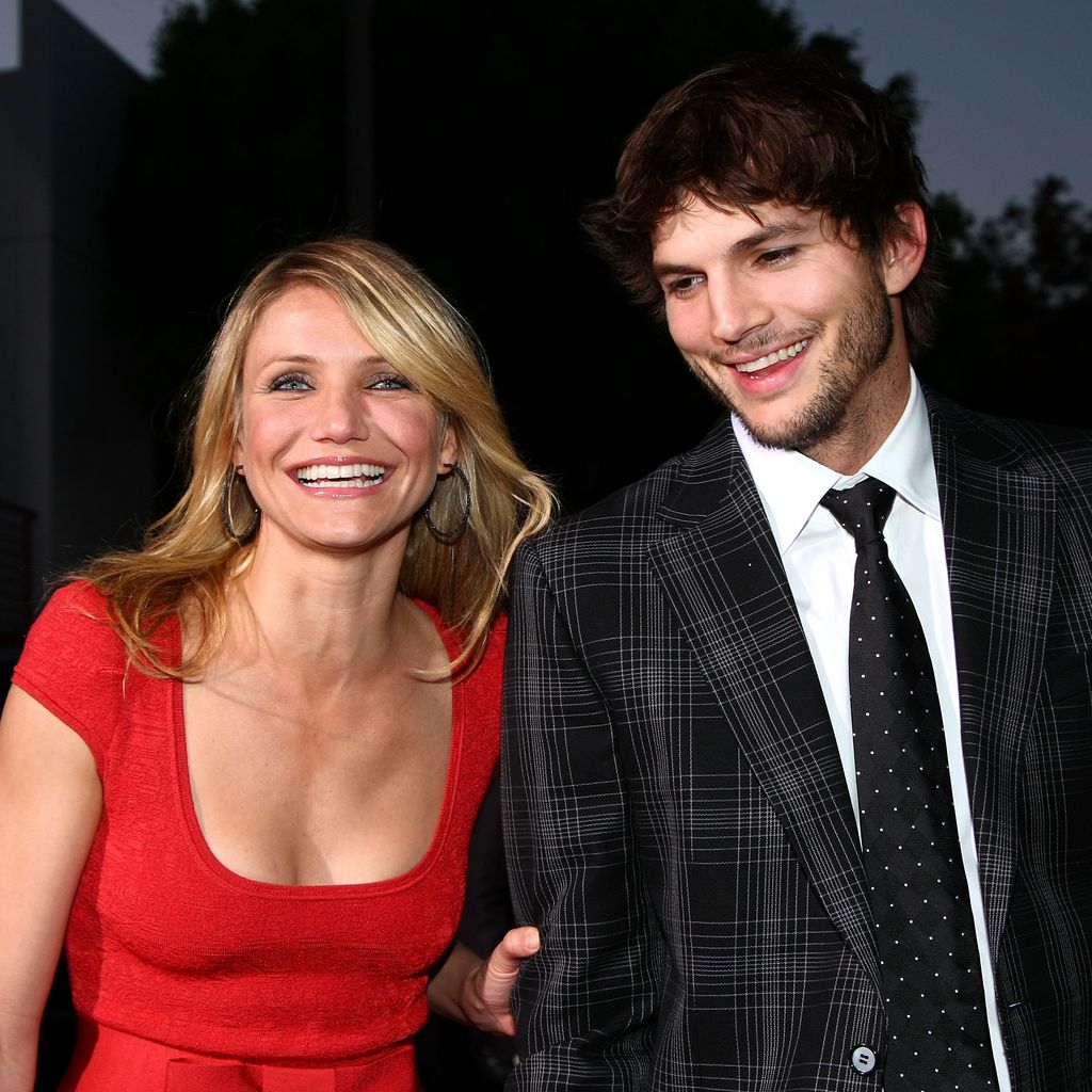 Cameron Diaz und actor Ashton Kutcher auf der Premiere von "Love Vegas" in Westwood, May 2008.