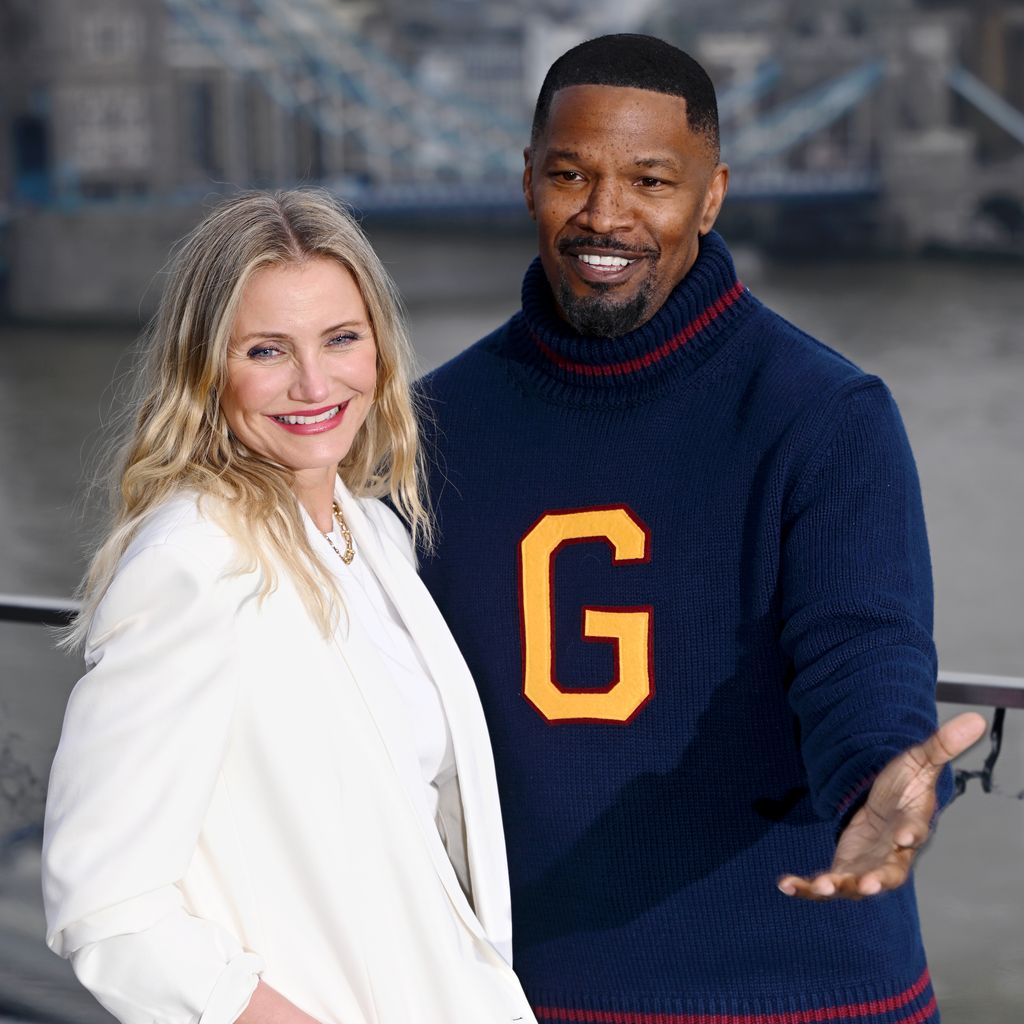 Cameron Diaz und Jamie Foxx bei einem Fototermin für "Back In Action" in London