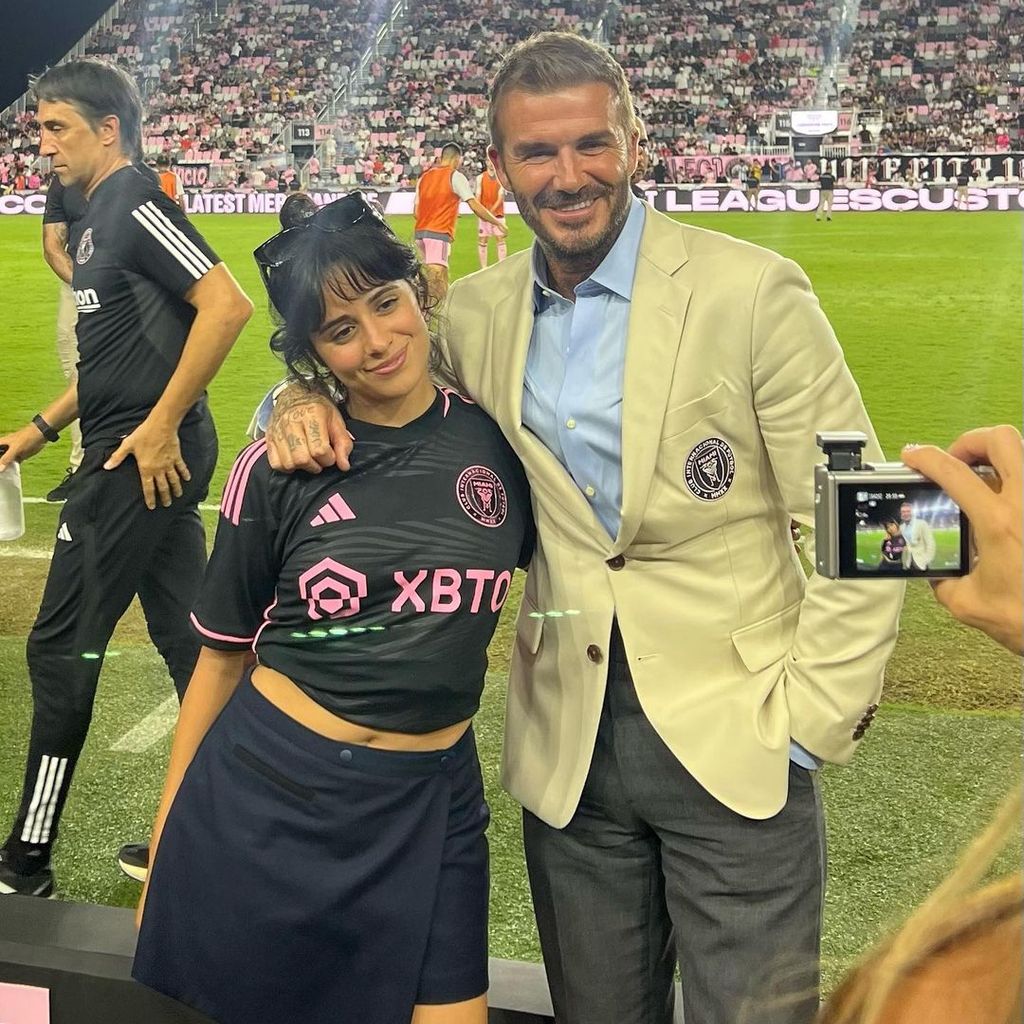 Camila Cabello und David Beckham, Juli 2023