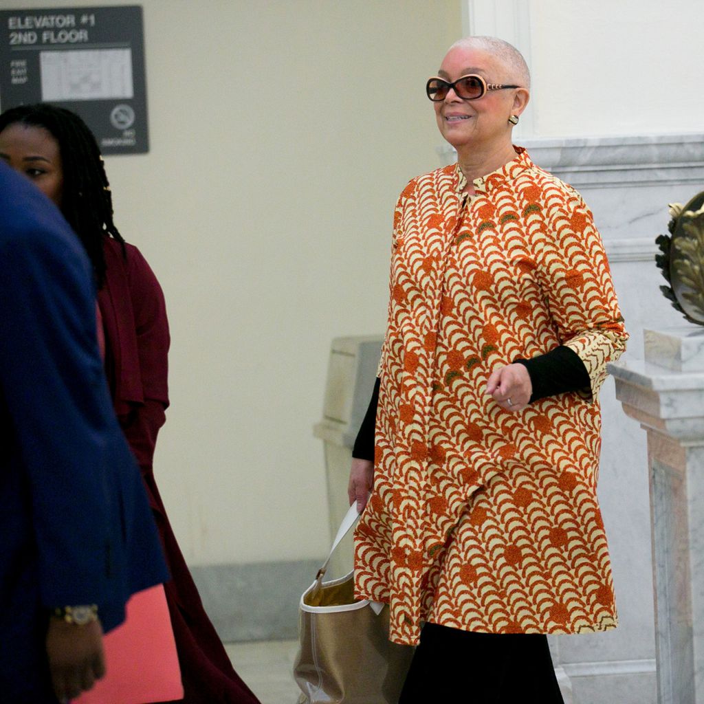 Camille Cosby auf dem Weg zum Gericht