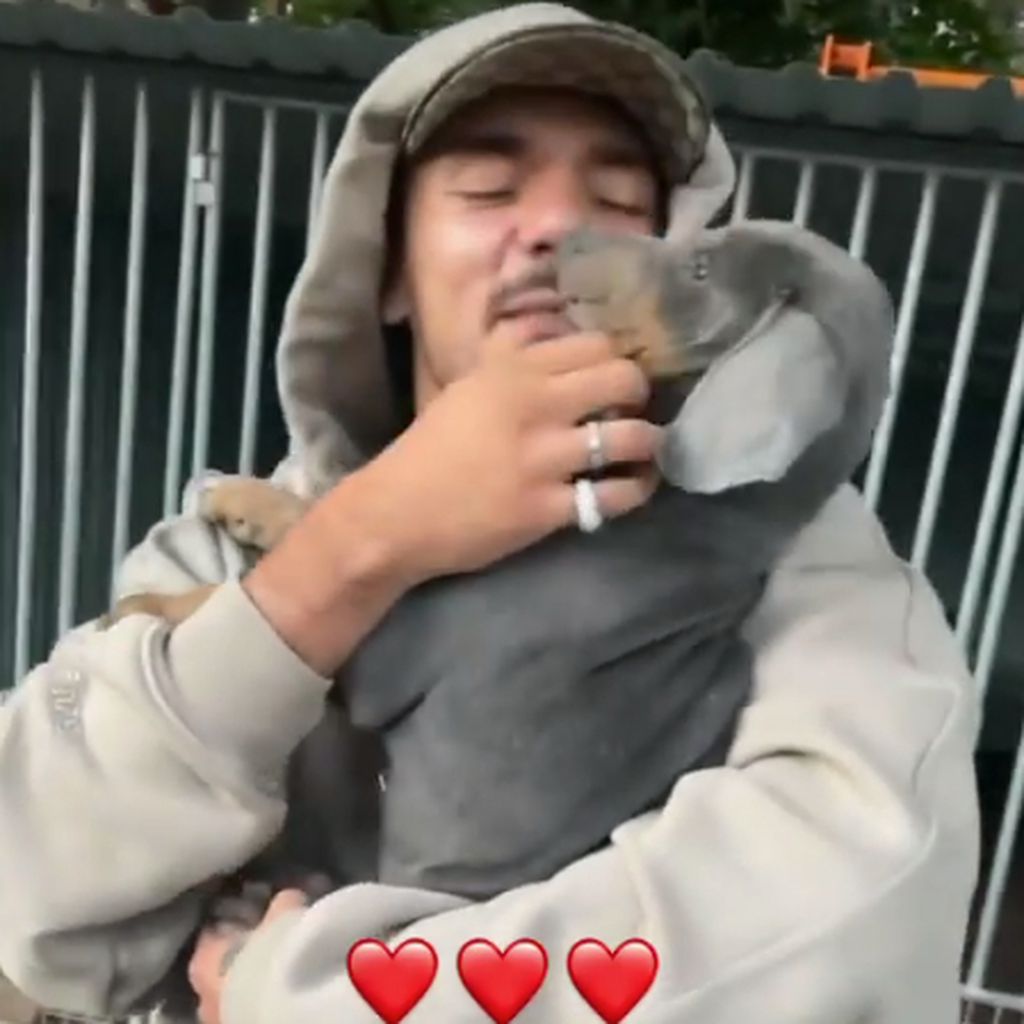 Capital Bra und sein Hund Pasha