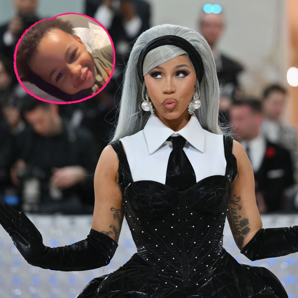 Cardi B mit ihrem Sohn Wave Set