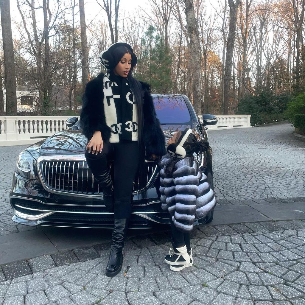 Cardi B mit ihrer Tochter
