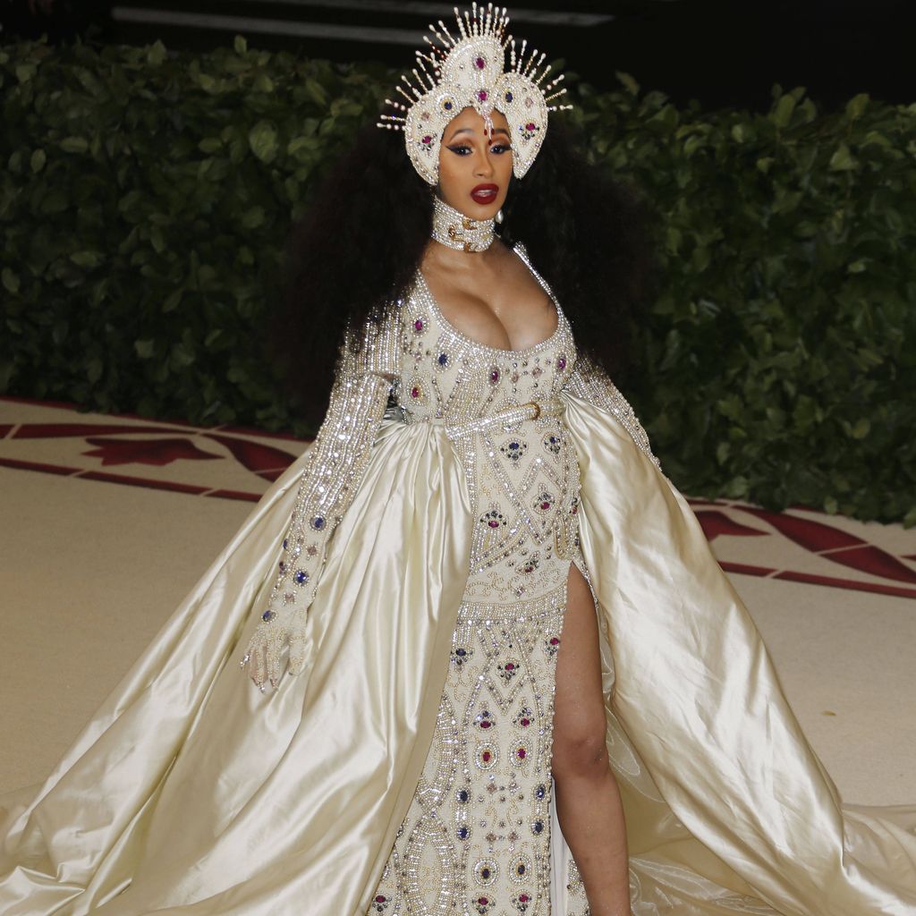 Cardi B schwanger bei der Met Gala 2018 im Metropolitan Museum of Art in New York, 2018
