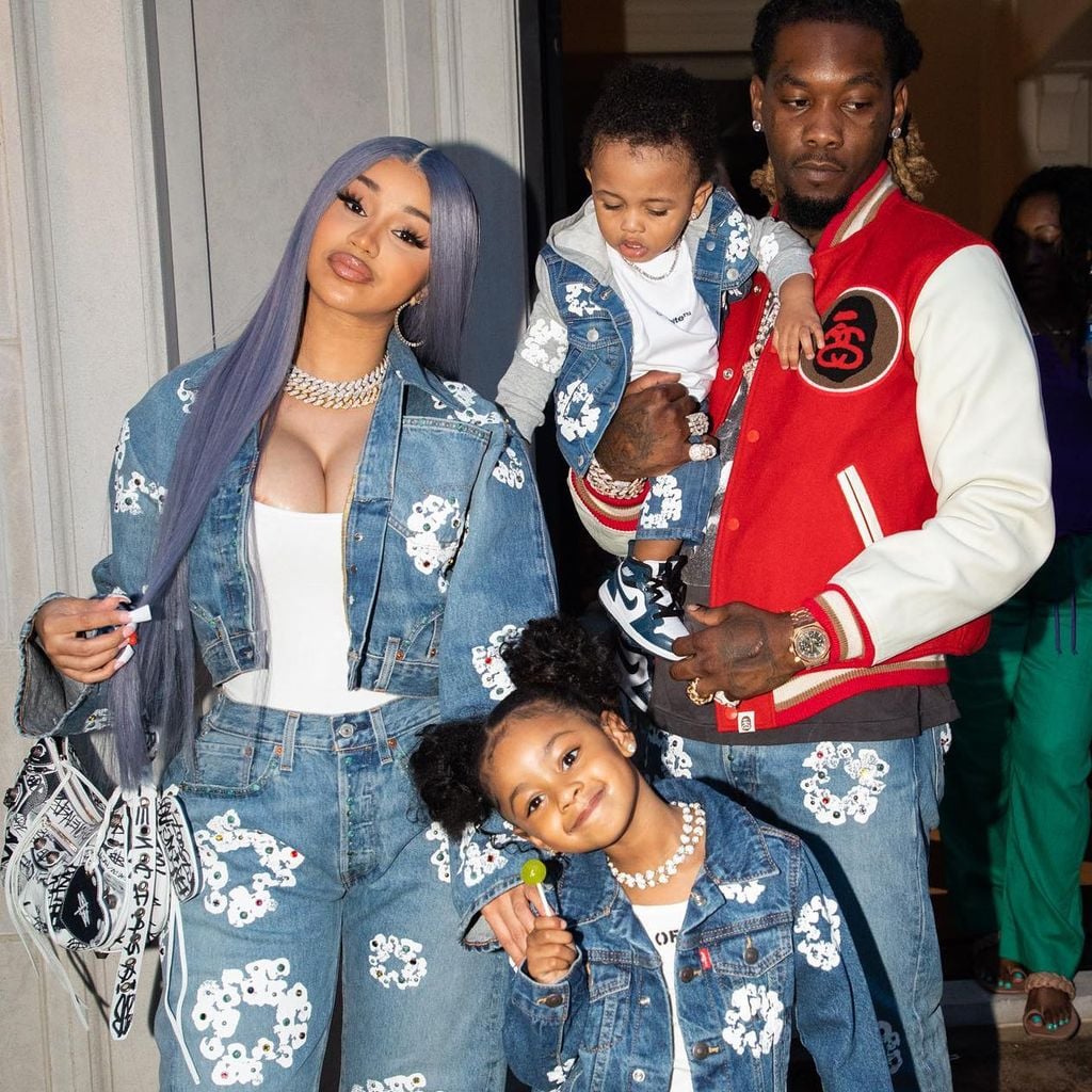 Cardi B und Offset mit ihren Kindern Kulture und Wave, September 2022