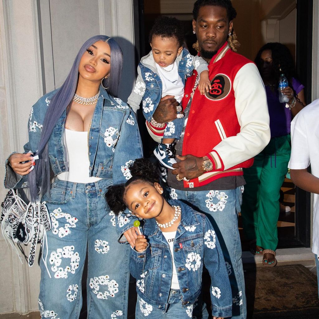 Cardi B und Offset mit ihren Kindern Kulture und Wave, September 2022