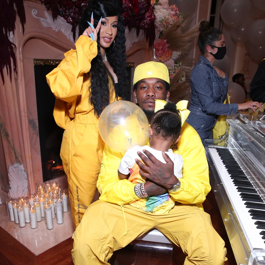 Cardi B und Offset mit ihrer gemeinsamen Tochter Kulture Kiari, Juni 2020
