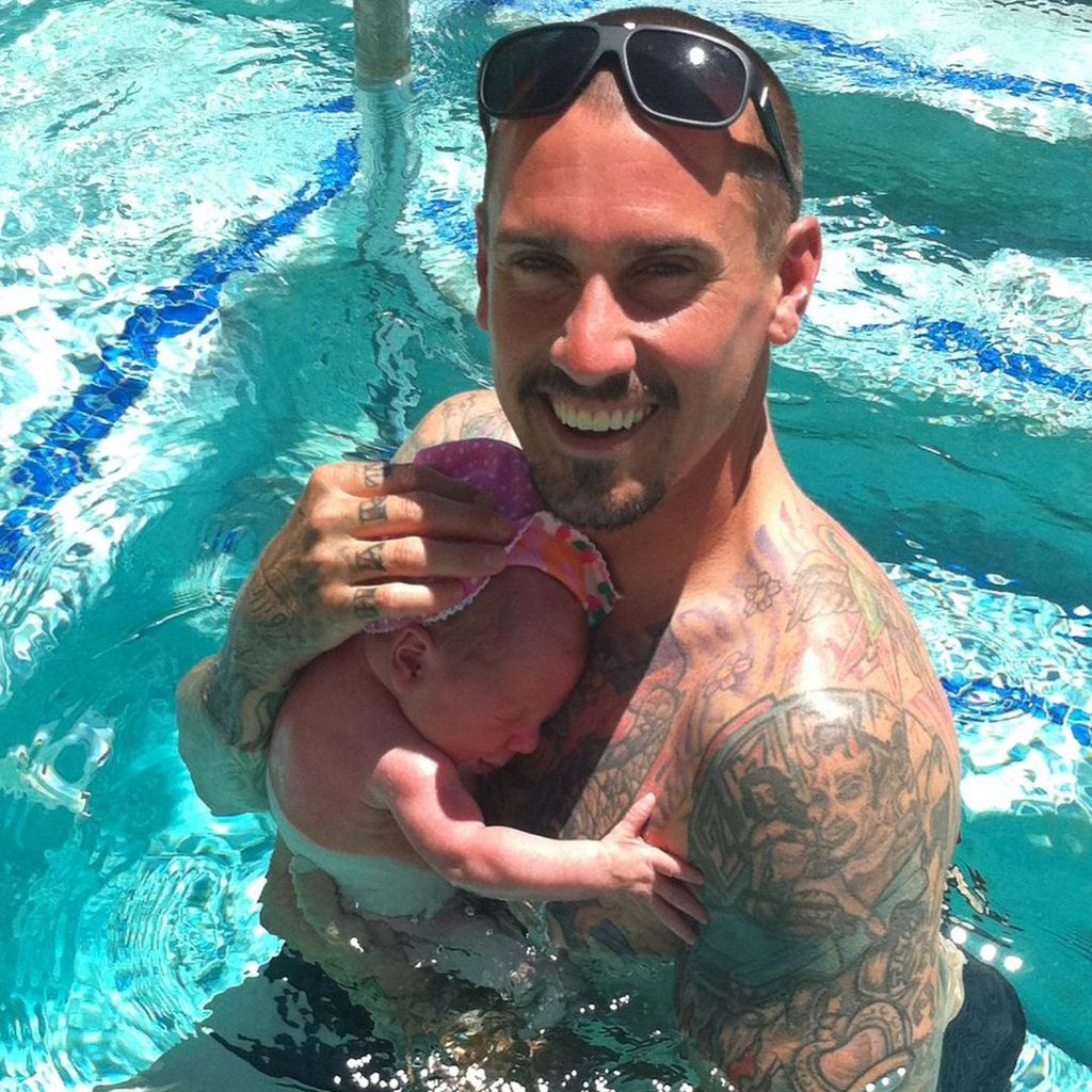 Carey Hart mit seiner Tochter Willow