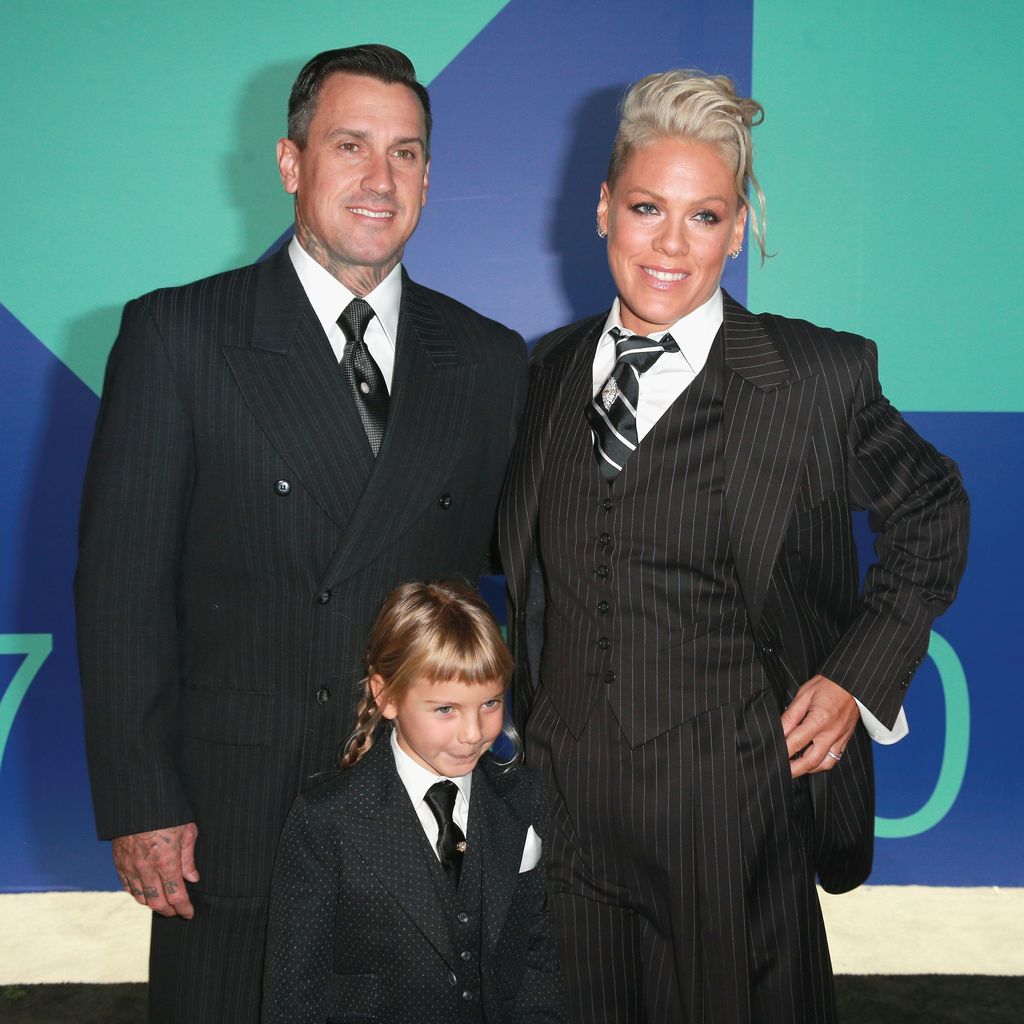 Carey Hart und Pink mit ihrer Tochter Willow, August 2017