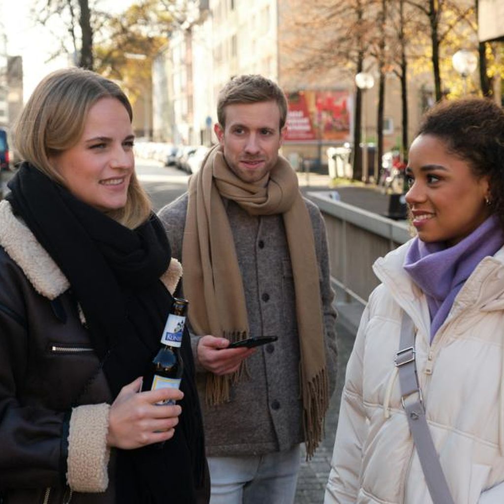 Carina Koller, Mario Neumann und Jess Maura bei "Unter uns"