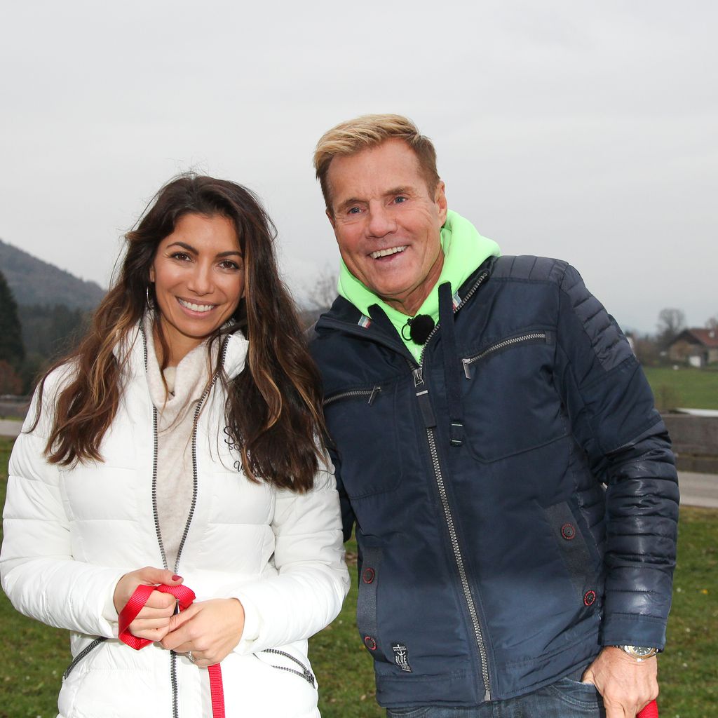 Carina Walz und Dieter Bohlen au einem Weihnachtsmarkt in Österreich im November 2018