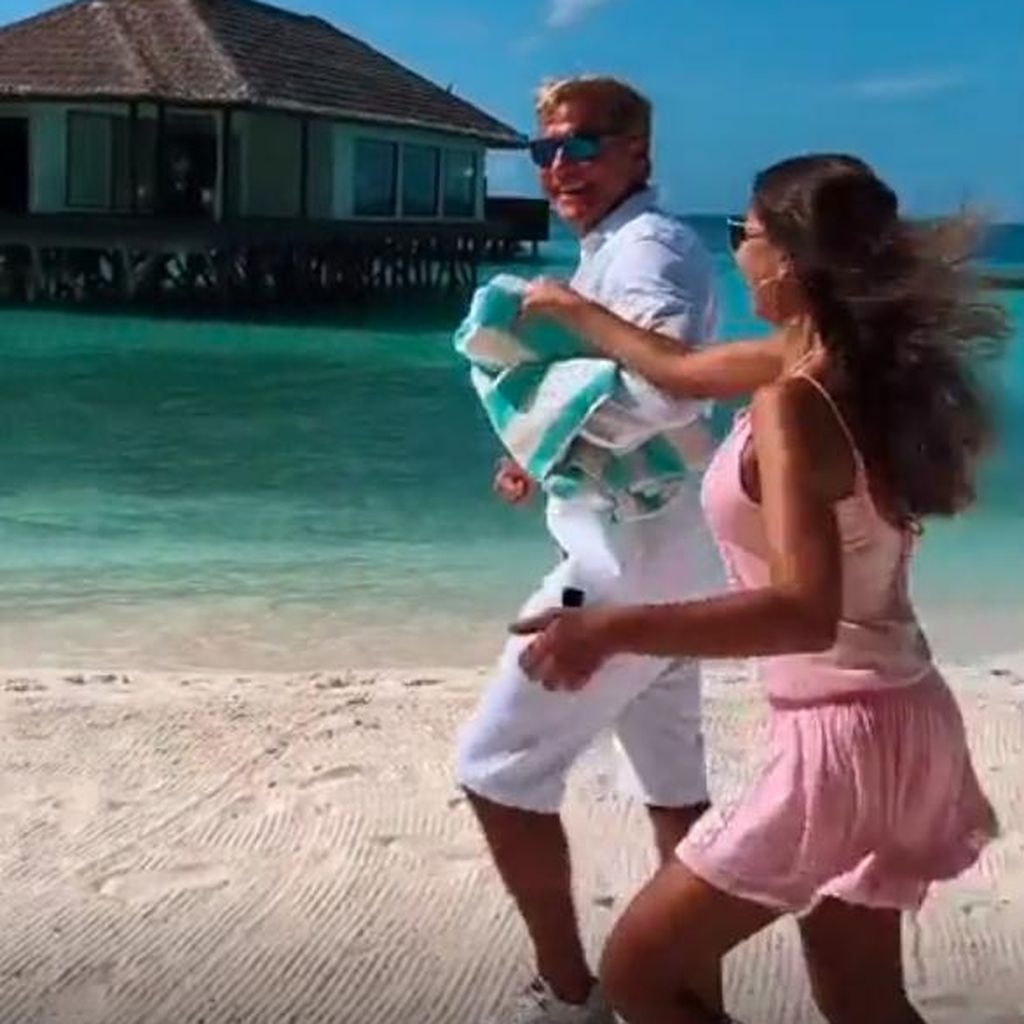 Carina Walz und Dieter Bohlen auf den Malediven