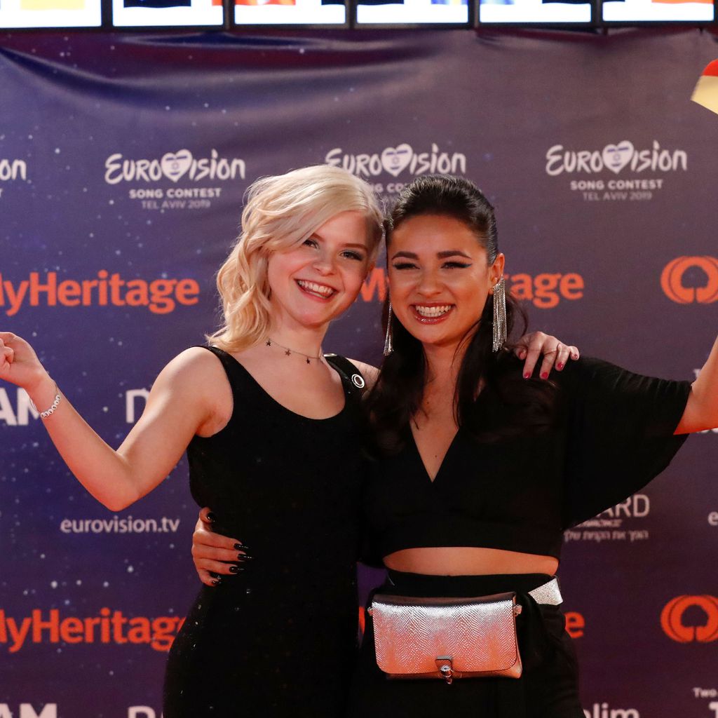 Carlotta und Laurita von S!sters, roter Teppich zum Eurovision Song Contest 2019