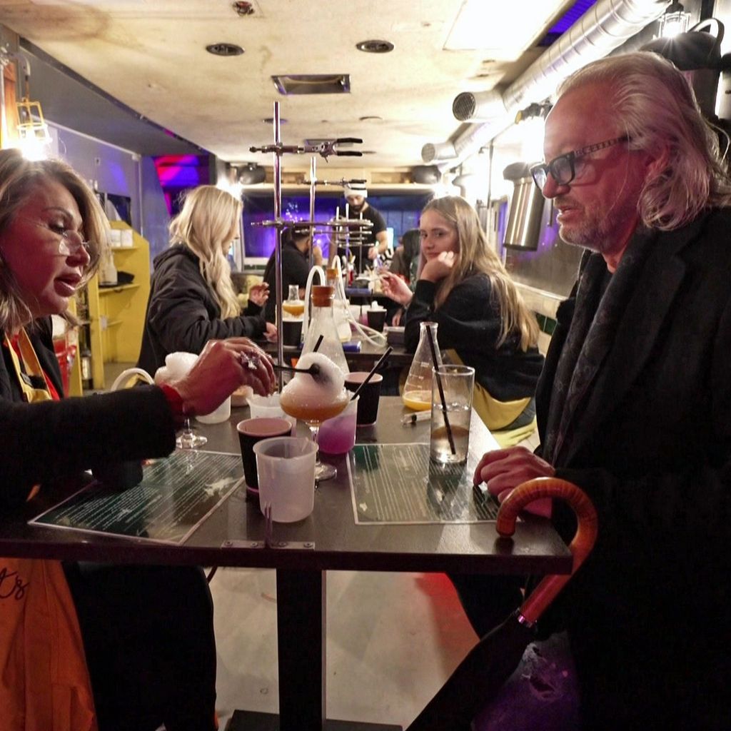 Carmen und Robert Geiss in einer Bar London