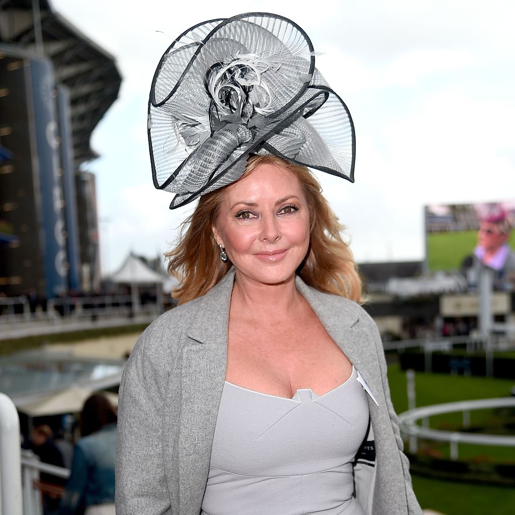 Carol Vorderman beim Ascot-Pferderennen im Oktober 2017