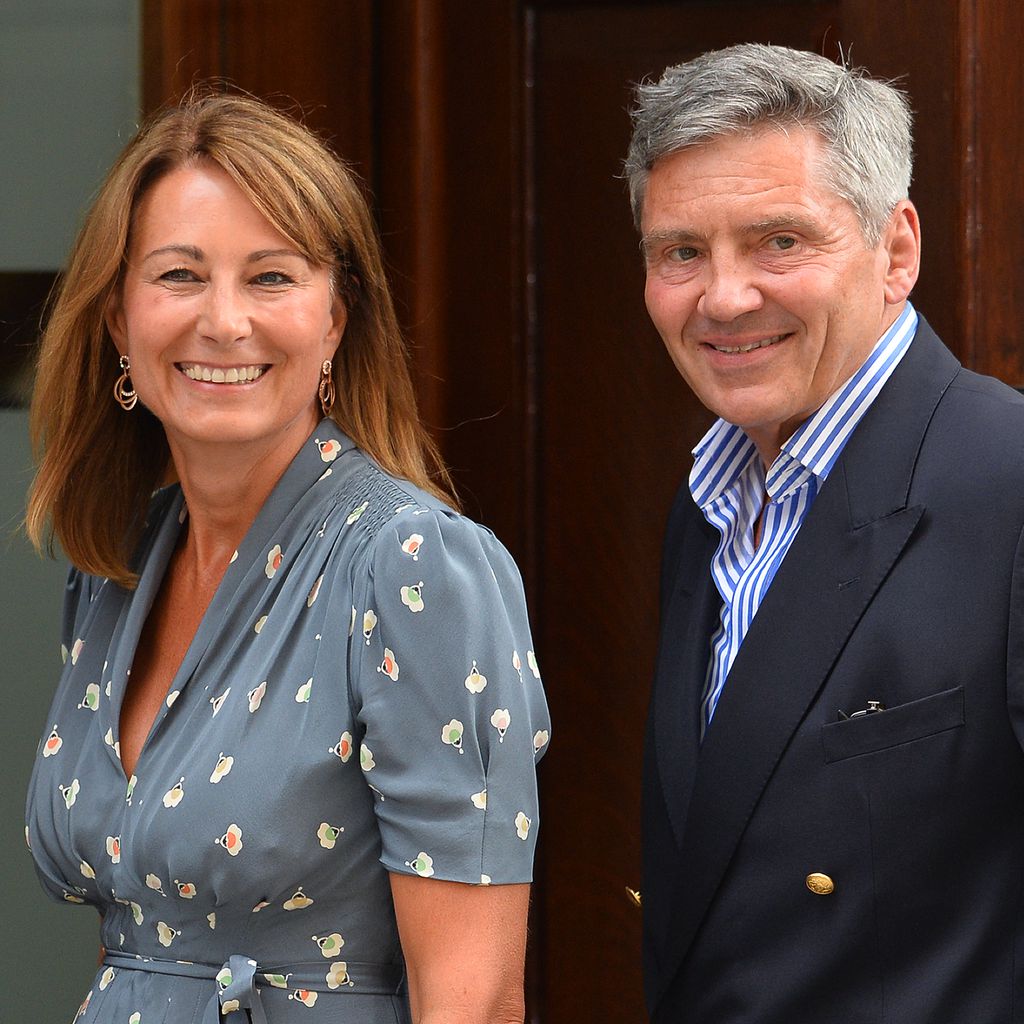 Carole und Michael Middleton vor dem St Mary's Hospital in London