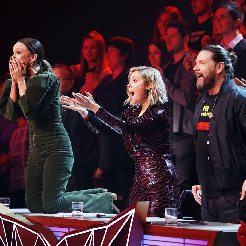 Carolin Kebekus, Ruth Moschner und Rea Garvey bei "The Masked Singer" 2020