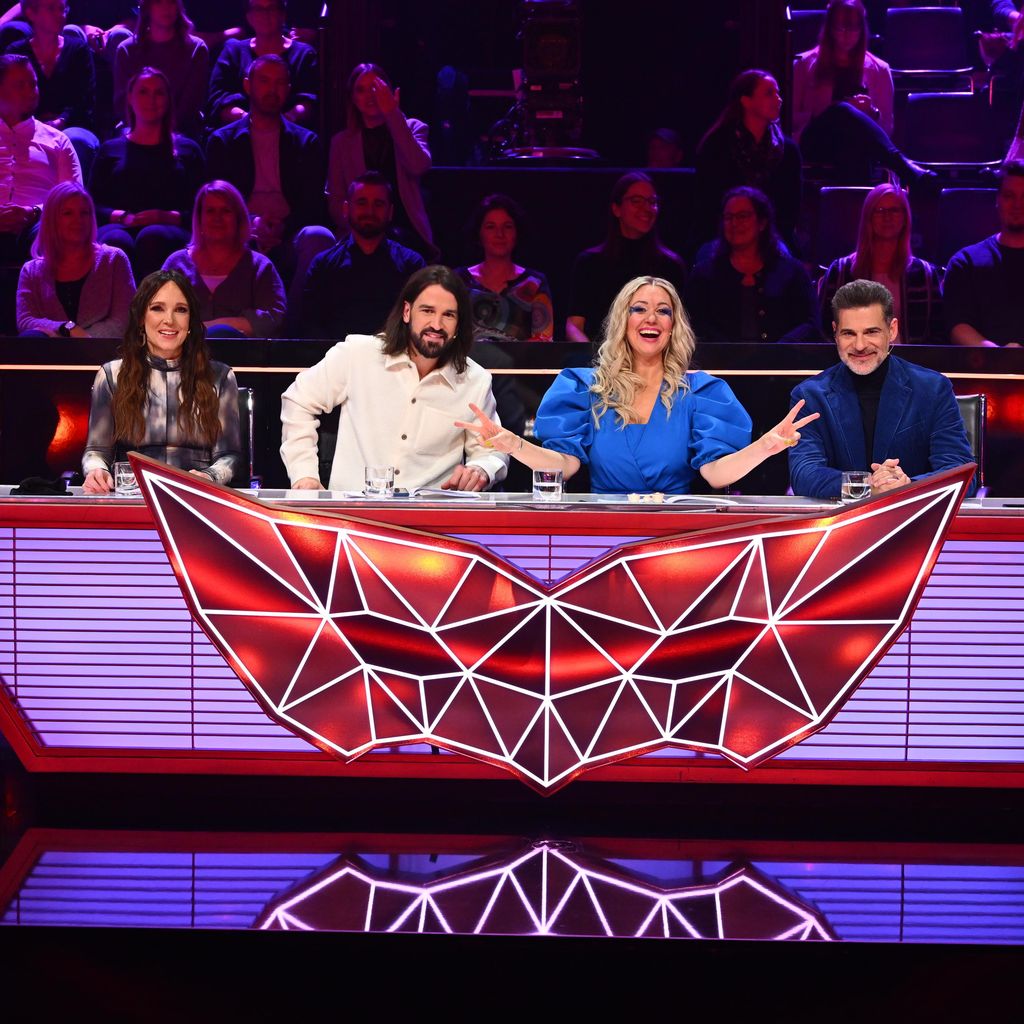 Carolin und David Kebekus Ruth Moschner und Rick Kavanian bei "The Masked Singer"