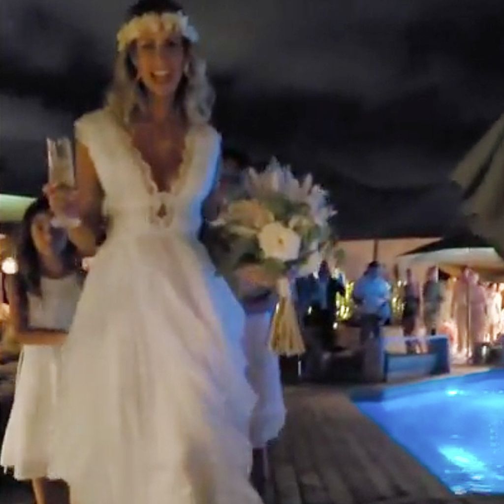 Carolina Peukmann bei ihrer Hochzeit