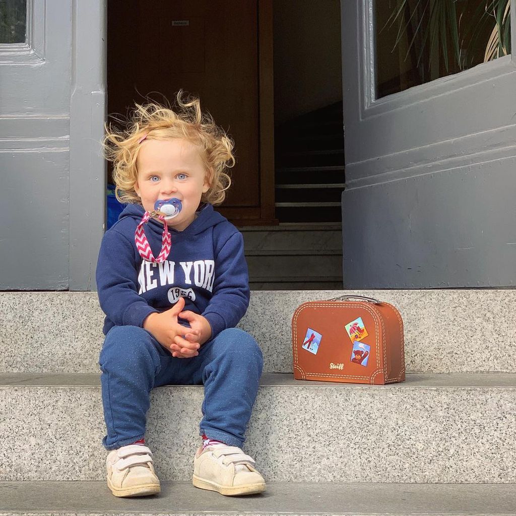 Caroline Beils Tochter Ava im August 2019
