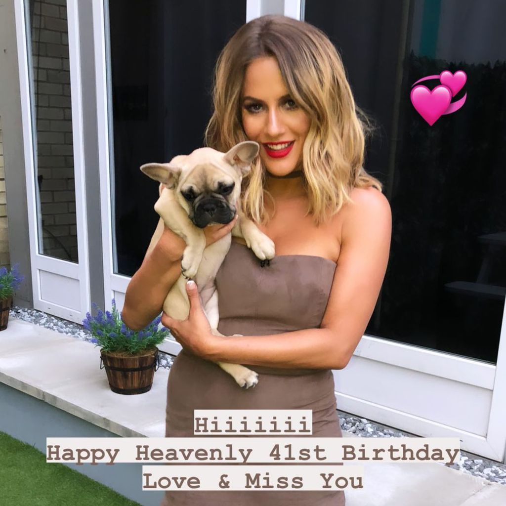 Caroline Flack mit ihrem Hund Ruby