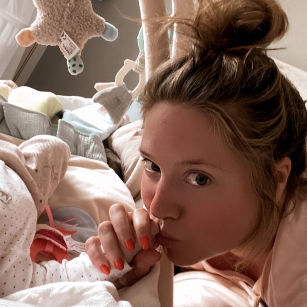 Caroline Frier mit ihrer Tochter Toni