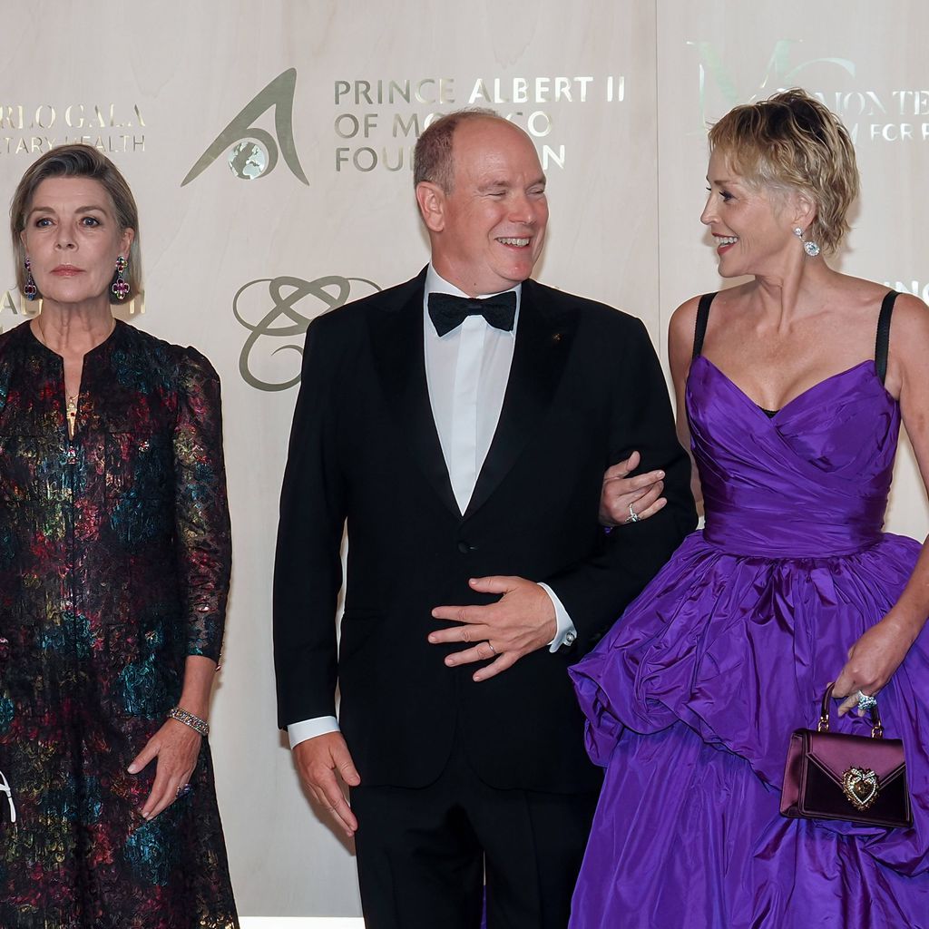 Caroline von Hannover, Albert von Monaco und Sharon Stone, September 2021