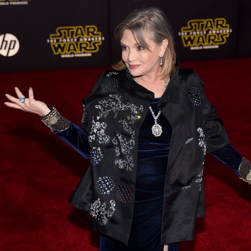 Carrie Fisher bei der "Star Wars"-Premiere 2015
