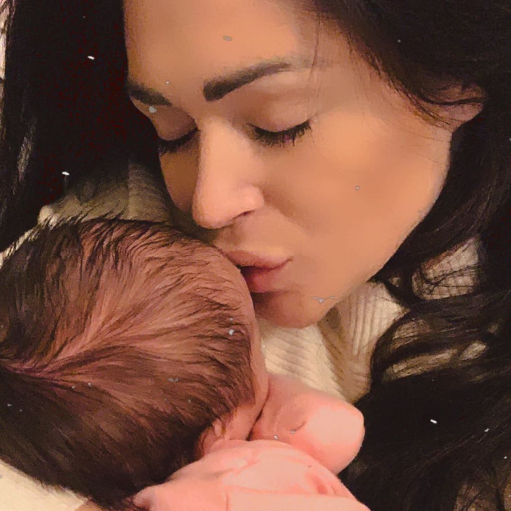 Casey Batchelor mit ihrer Tochter, Februar 2020