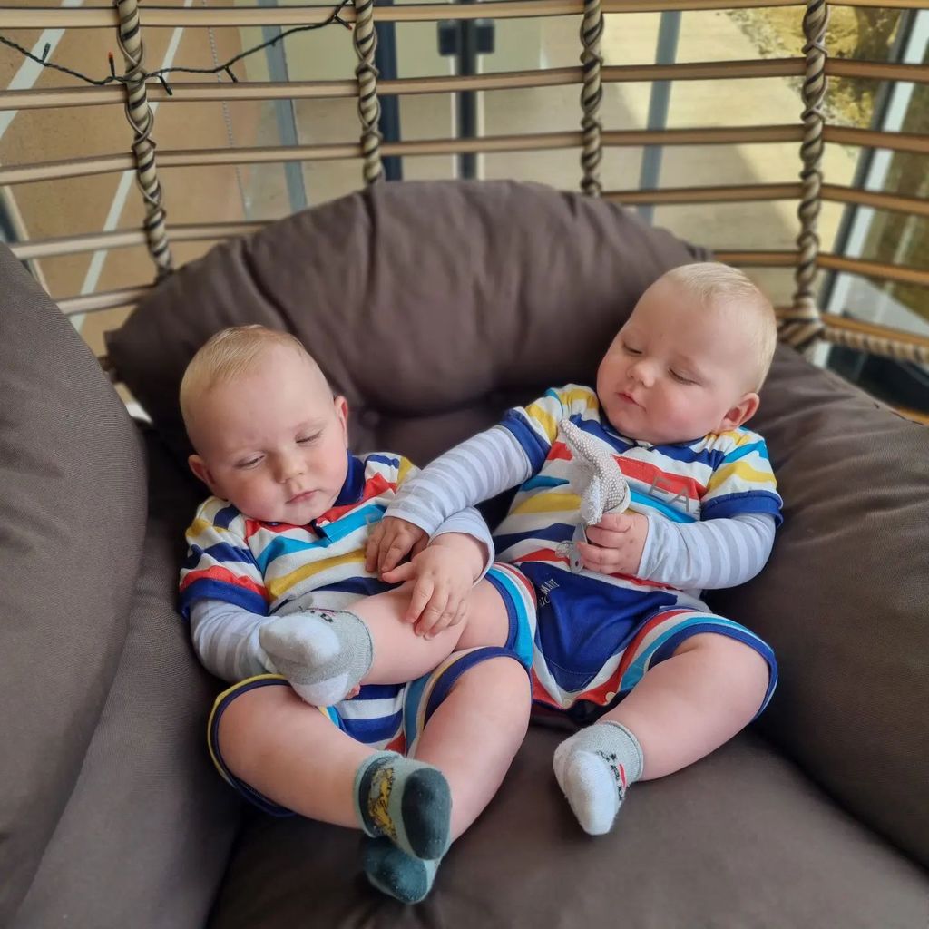Casey und Emory, Kinder von Sarafina Wollny