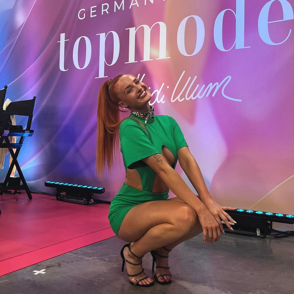 Cassy Cassau beim GNTM-Finale