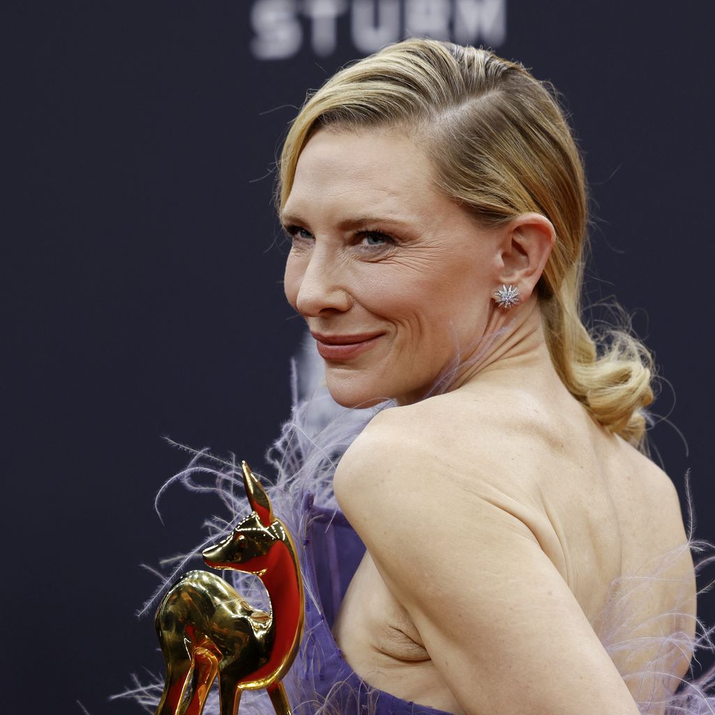 Cate Blanchett mit ihrem Bambi, November 2025