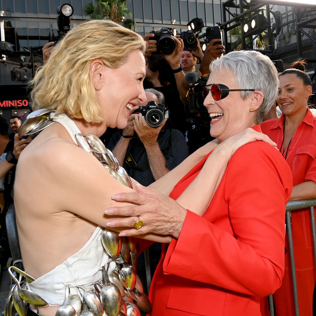 Cate Blanchett und Jamie Lee Curtis beim "Borderlands"-Fan-Event, August 2024